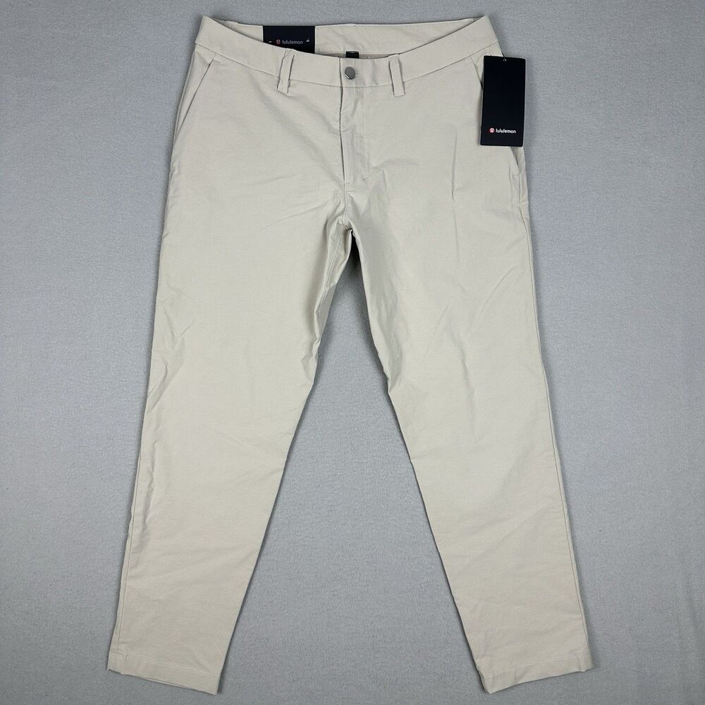 NEW Lululemon ABC Slim-Fit Trouser 33Wx30L VersaTwill Pants Tan Khaki LM5B67S